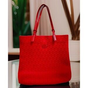 Michael Kors Designer Monochromatic Jet Set Large Tote Bag Red